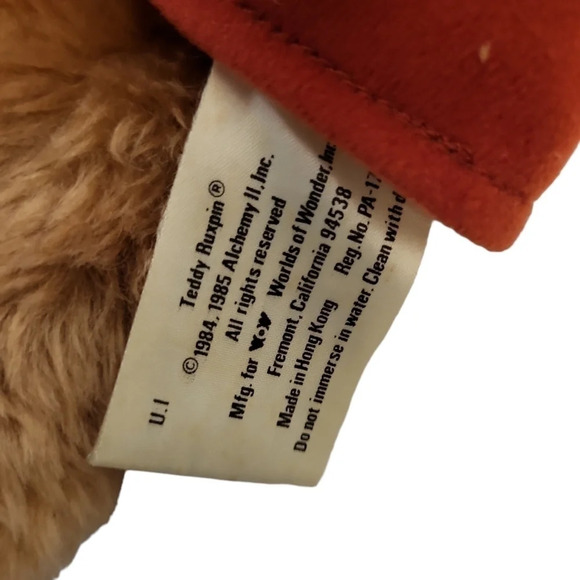 Vintage 1985 teddy ruxpin bear Not Working with tape - Picture 2 of 6